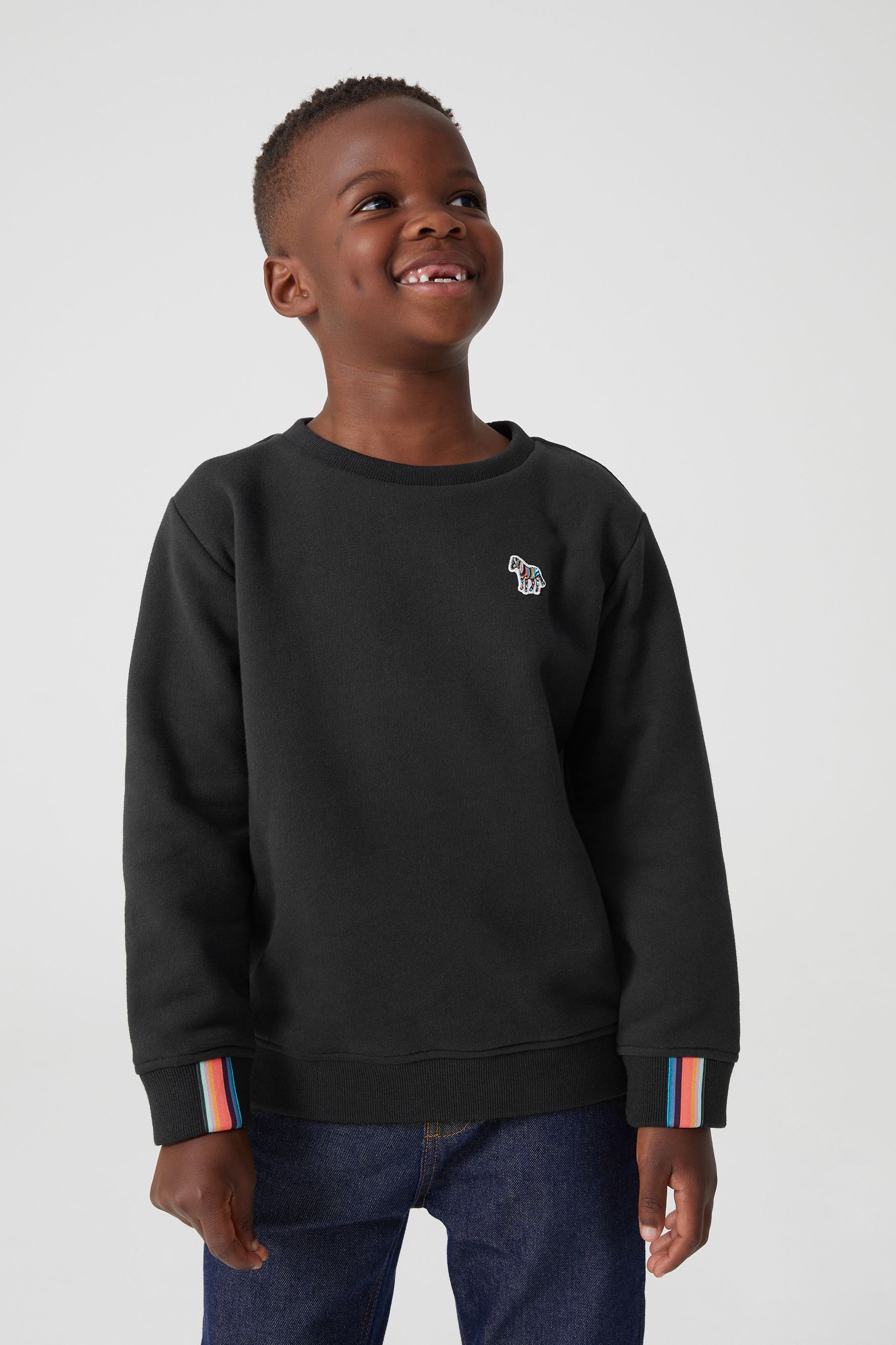 Buy Paul Smith Junior Boys Zebra Logo Crew Neck Sweatshirt from Next Luxembourg
