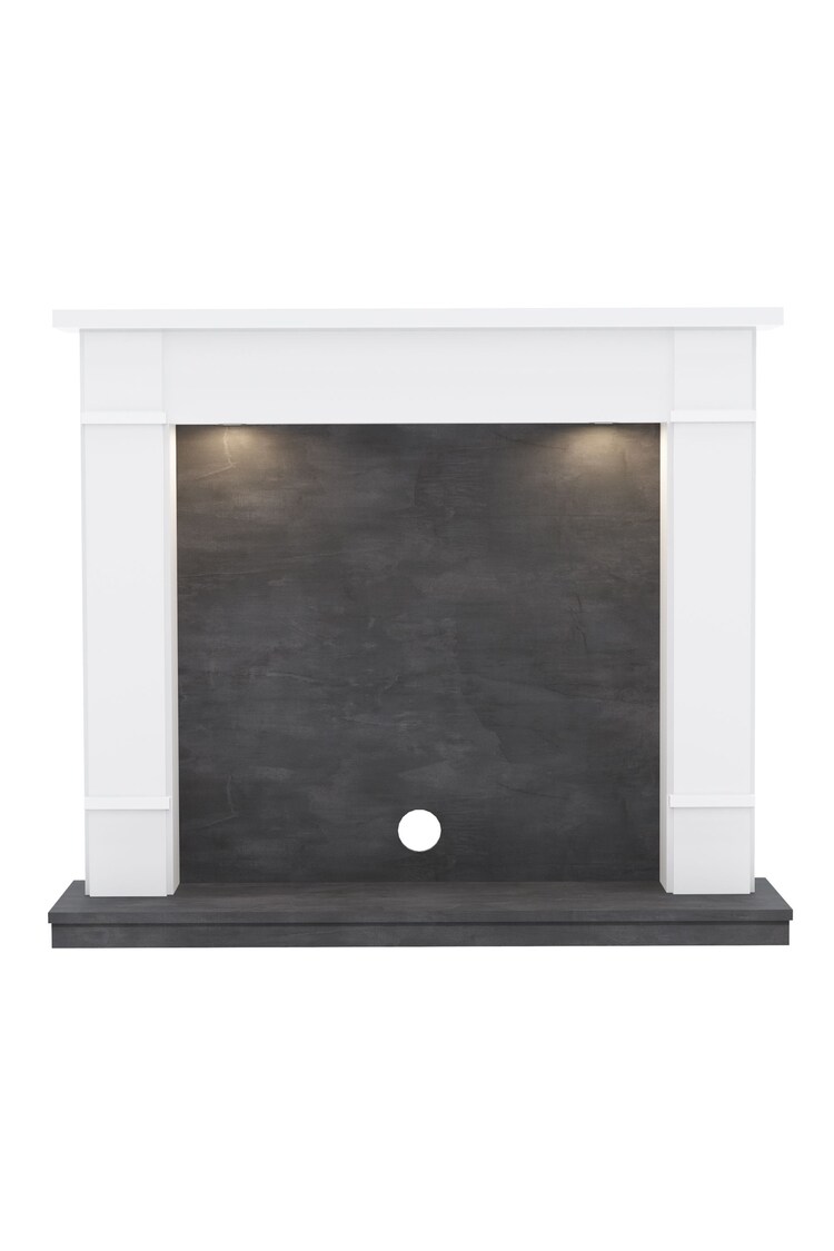 Be Modern Ash White Cheshire Timber Inglenook Fireplace Surround - Image 2 of 4