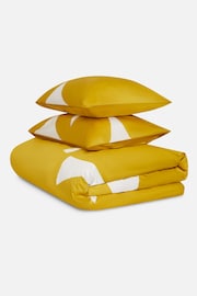 Jasper Conran London Bamboo Yellow 300 Thread Count Graphic Print 100% Cotton Duvet Cover and Pillowcase Set - Image 4 of 4