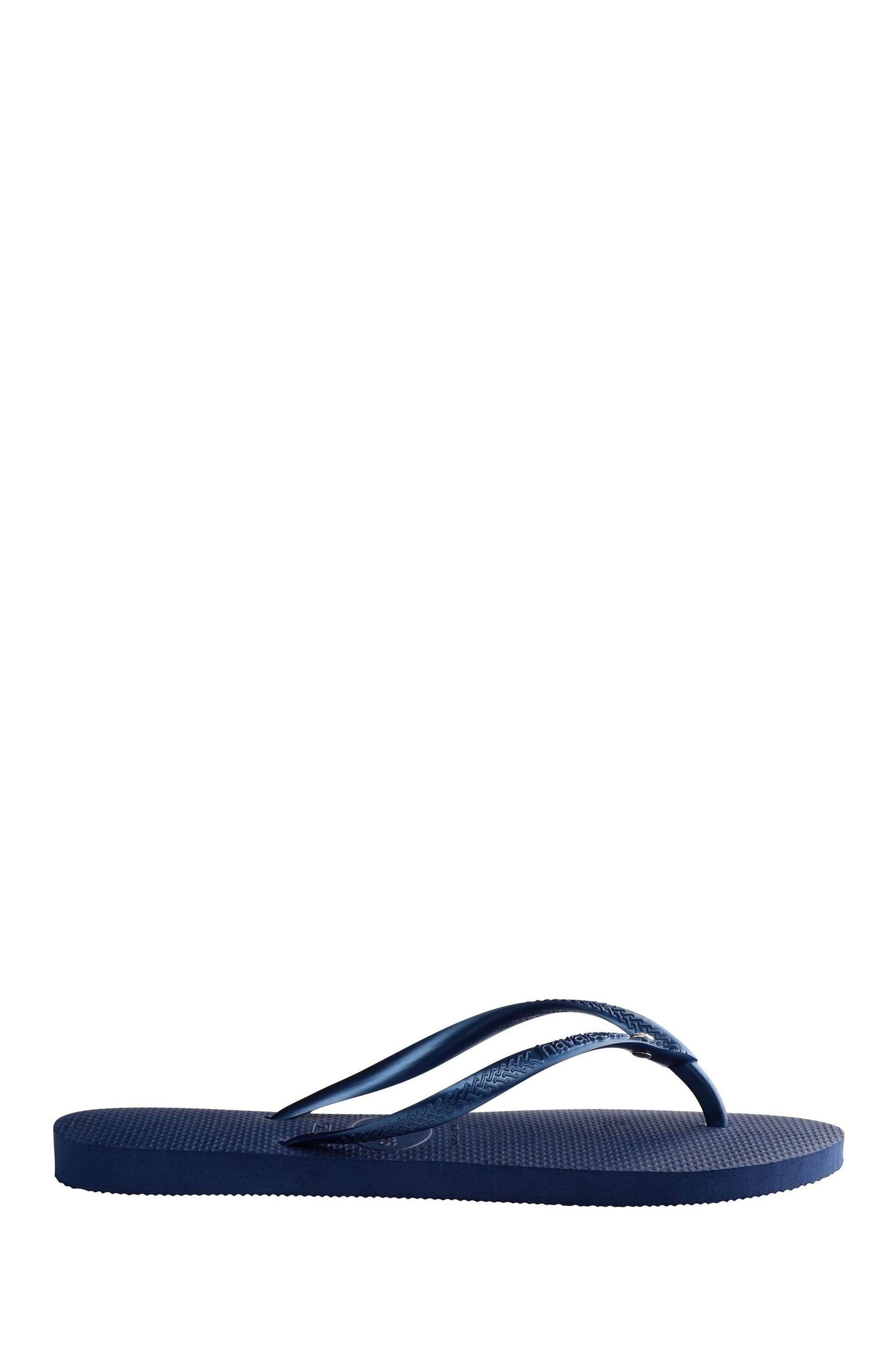 Buy Havaianas Slim Blue Crystal SW II Flip Flops from the Next UK online shop