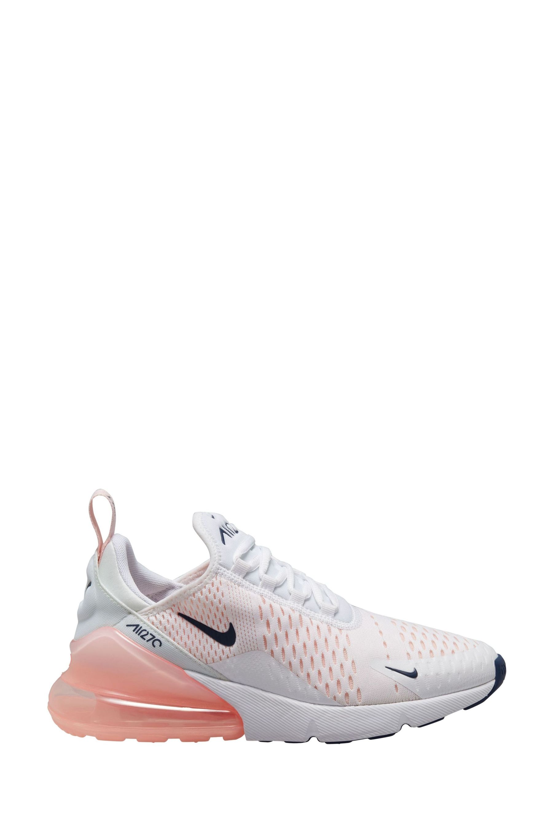 Buy Nike White Pink Air Max 270 Trainers from Next Austria