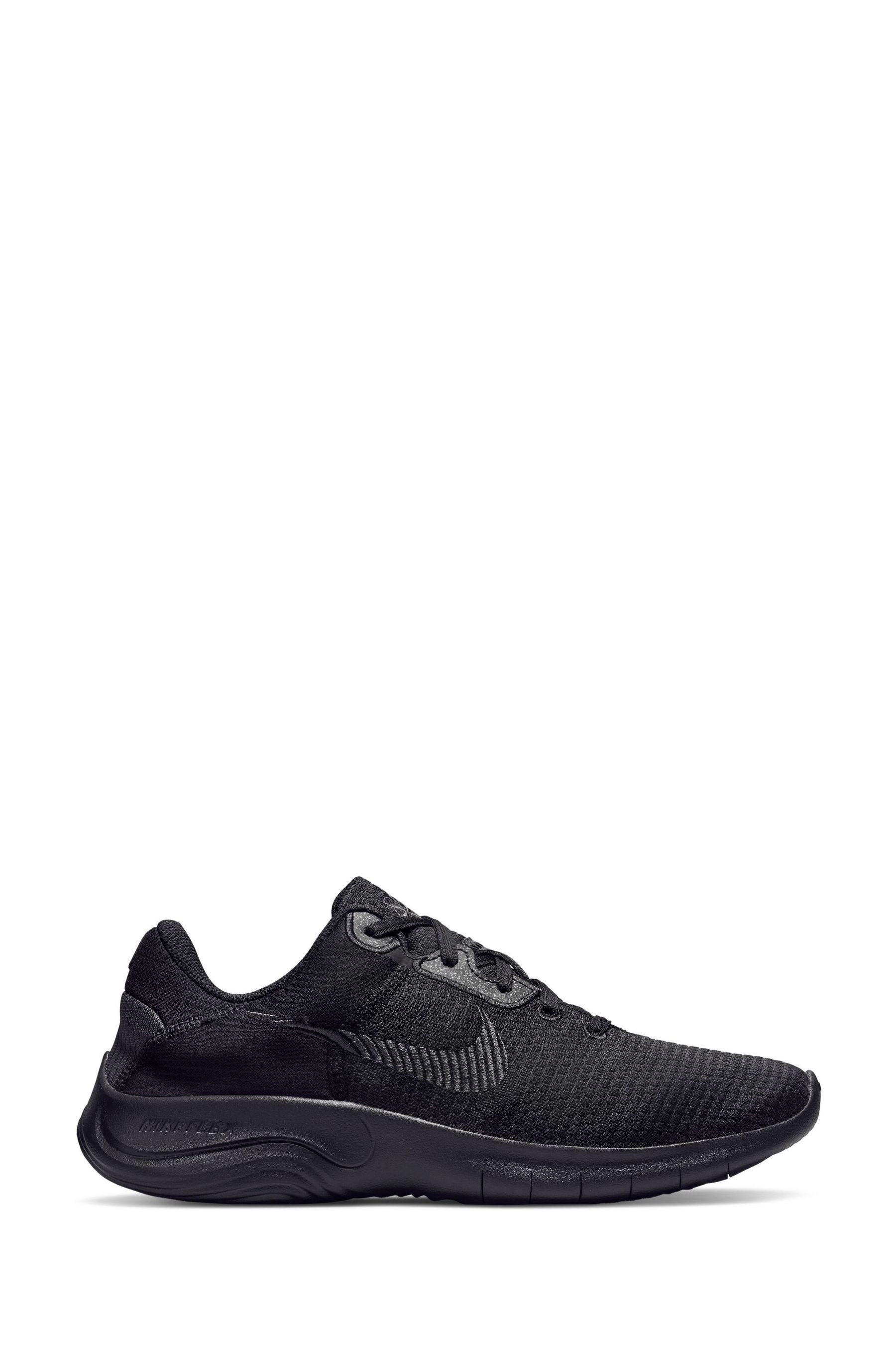Nike flex trainers black store