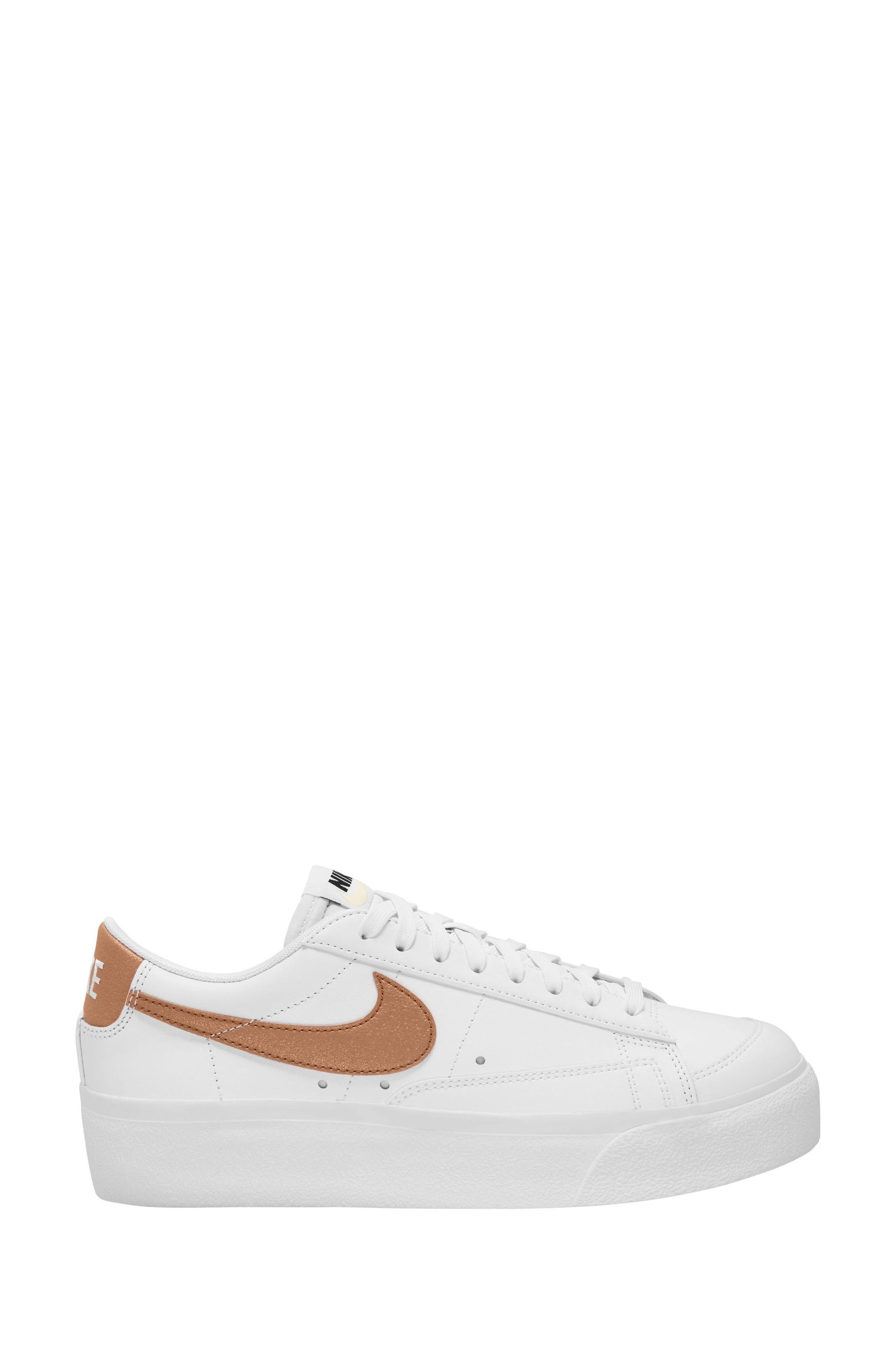 Buy Nike White Blazer Low Platform Trainers from Next Luxembourg