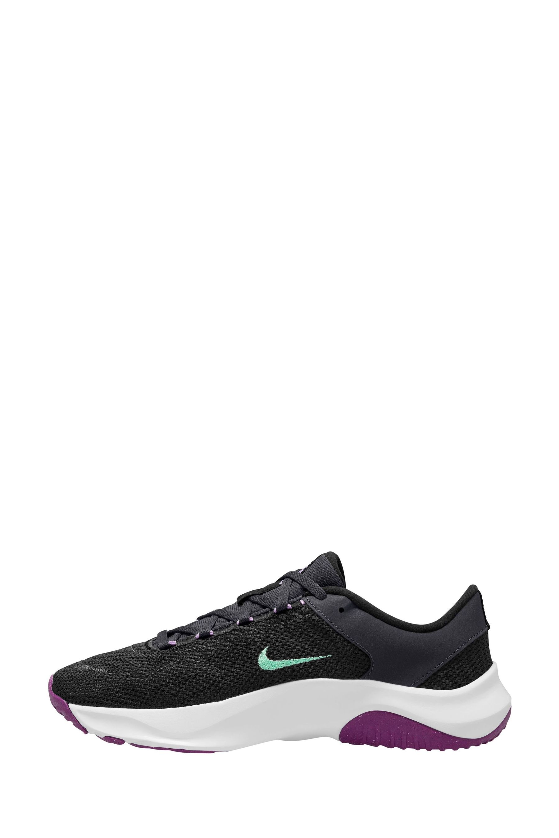 Nike Black Purple Legend Essential 3 Training Trainers