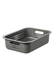 Orthex Grey Smartstore Set of 3 6L Baskets With Lids - Image 4 of 6