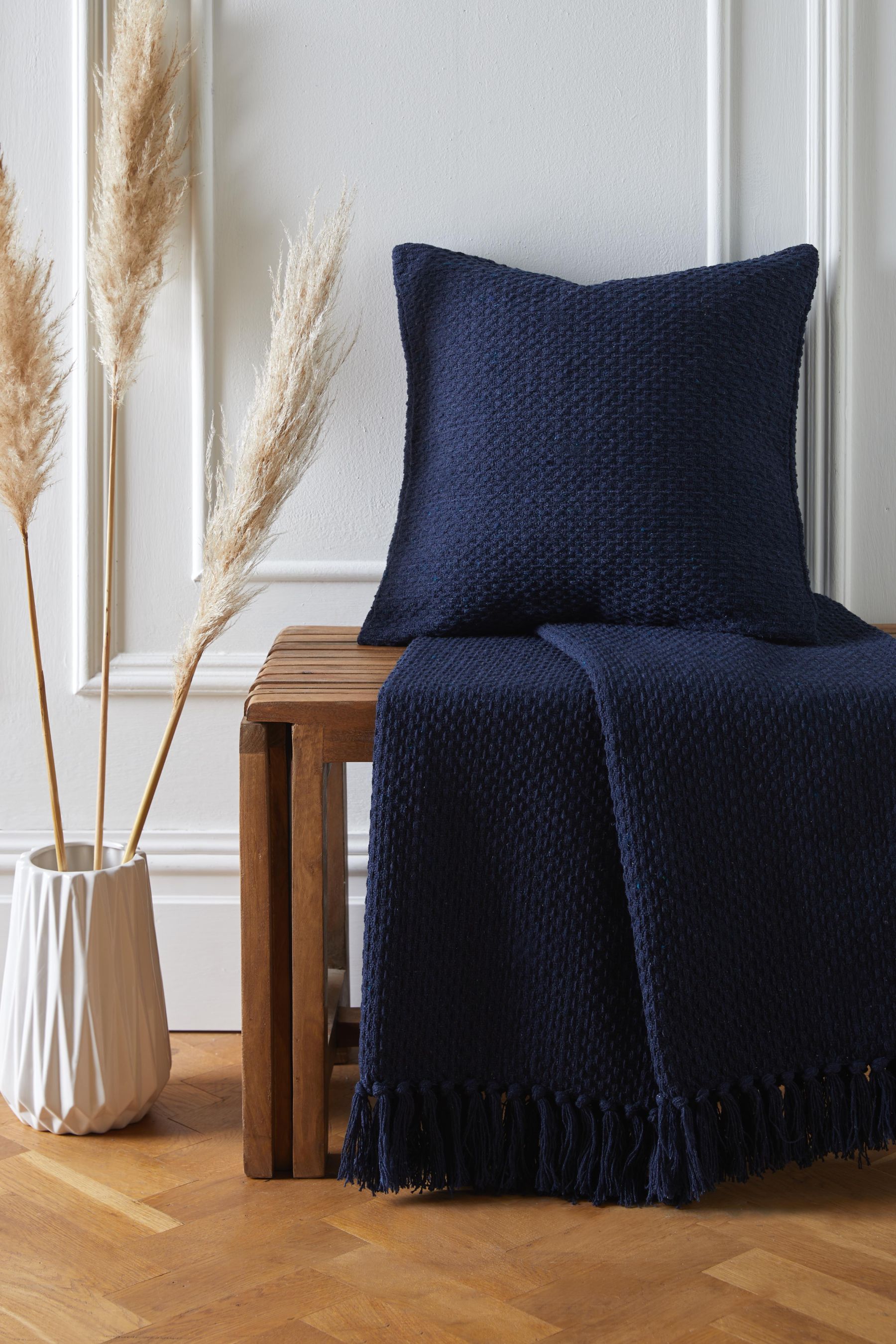Next blue throw outlet