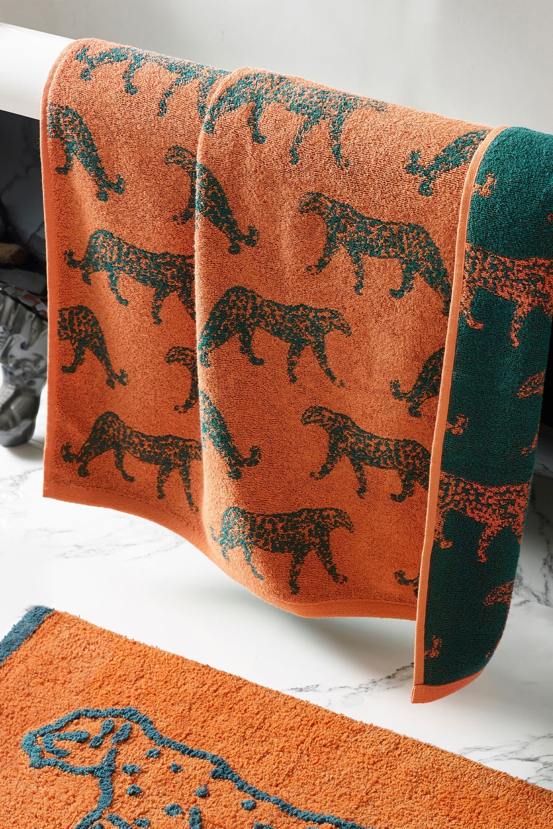 Leopard print towels argos hot sale