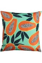 furn. Aqua Blue Papaya Water Resistant Outdoor Cushion - Image 3 of 5