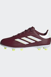adidas Red/White Football Copa Pure II League Firm Ground Kids Boots - Image 4 of 12