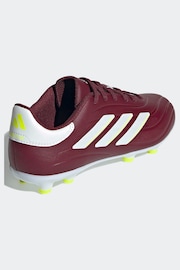 adidas Red/White Football Copa Pure II League Firm Ground Kids Boots - Image 6 of 12