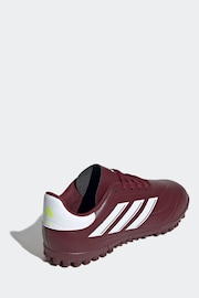 adidas Red/White Football Copa Pure II Club Turf Kids Boots - Image 5 of 18