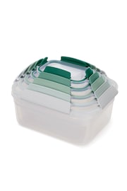 Joseph Joseph 5 Piece Sage Green Nest Lock Container Set - Image 3 of 4