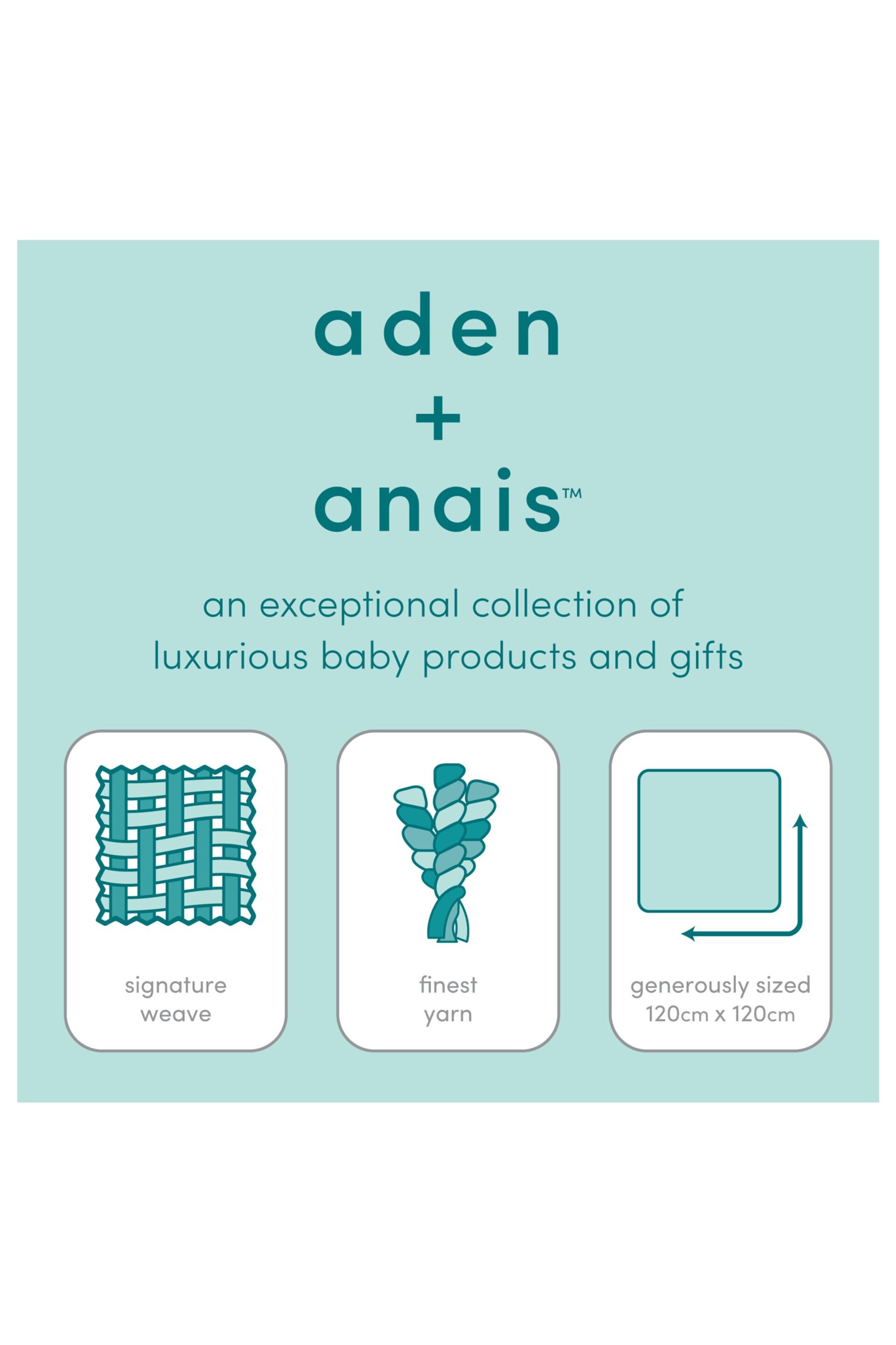 aden + anais™ Large Silky Soft Culture Club Muslin Blanket 3 Pack - Image 8 of 9