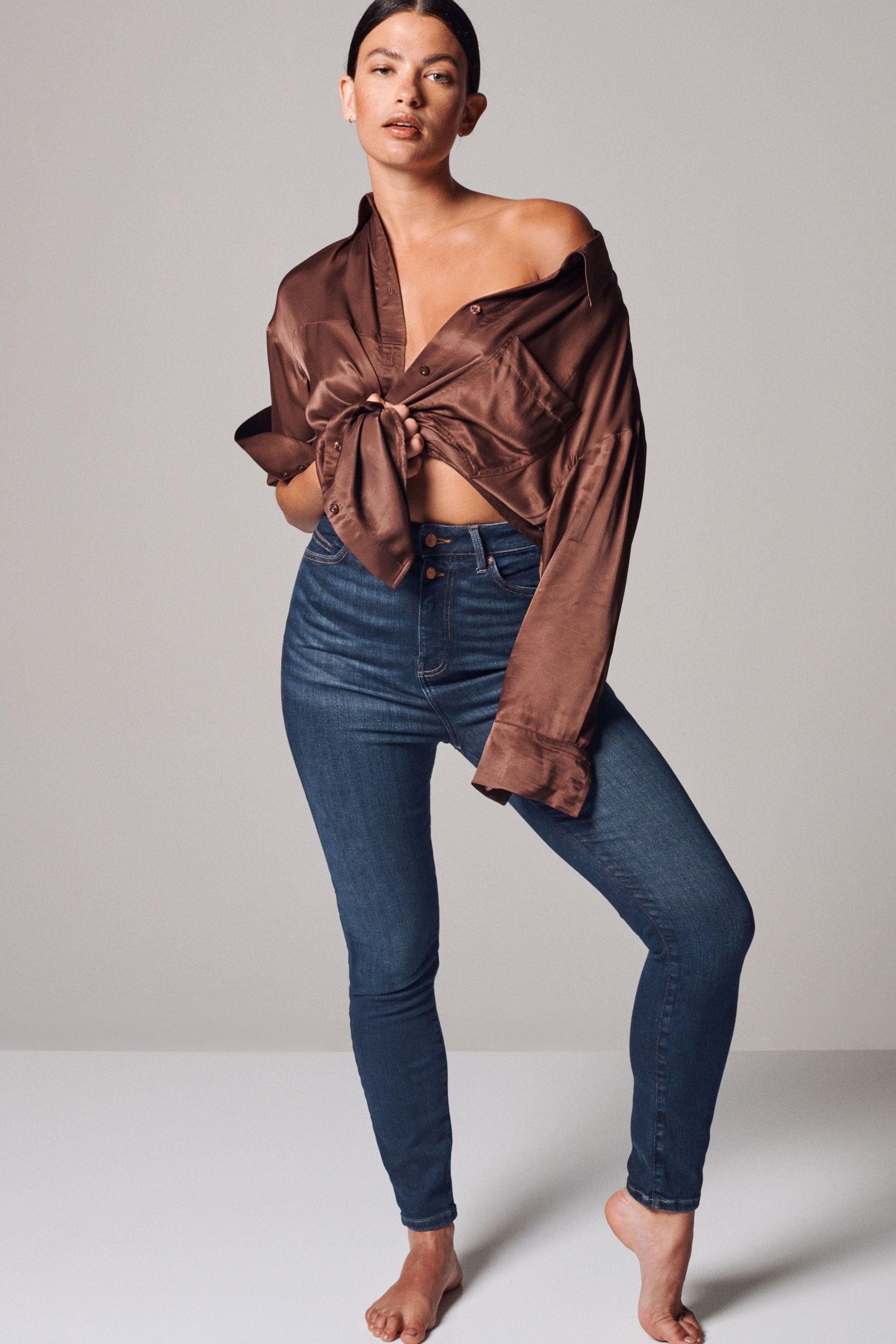 Ultra high rise skinny jeans discount