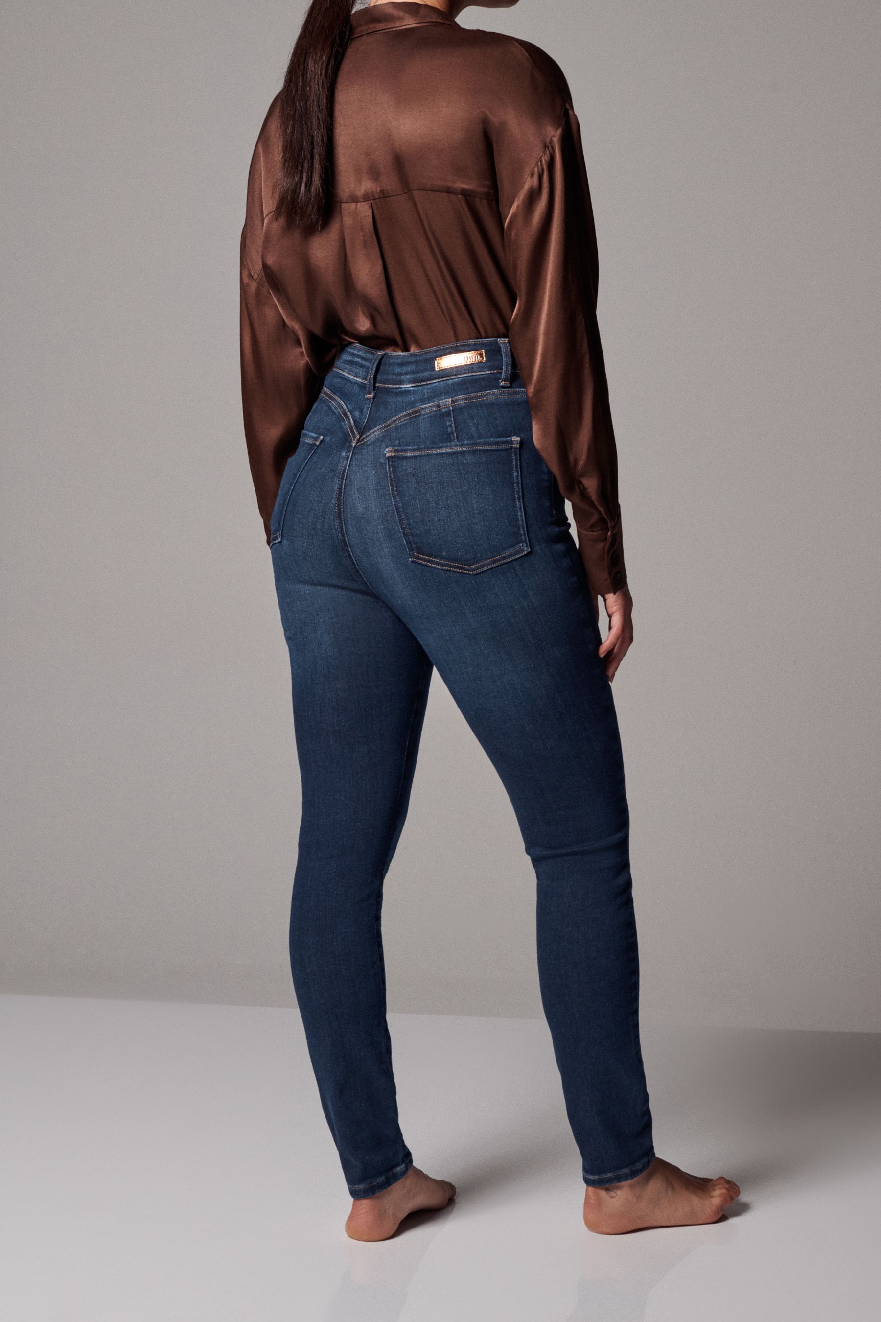 Ultra high waist skinny jeans 2025