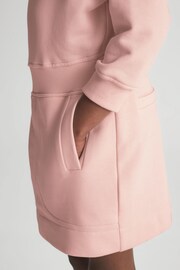 Reiss Pink Jamie Senior Jersey Sweater Dress - Image 4 of 5