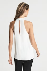 Reiss Black/White Sharon Colourblock Sleeveless Top - Image 5 of 5