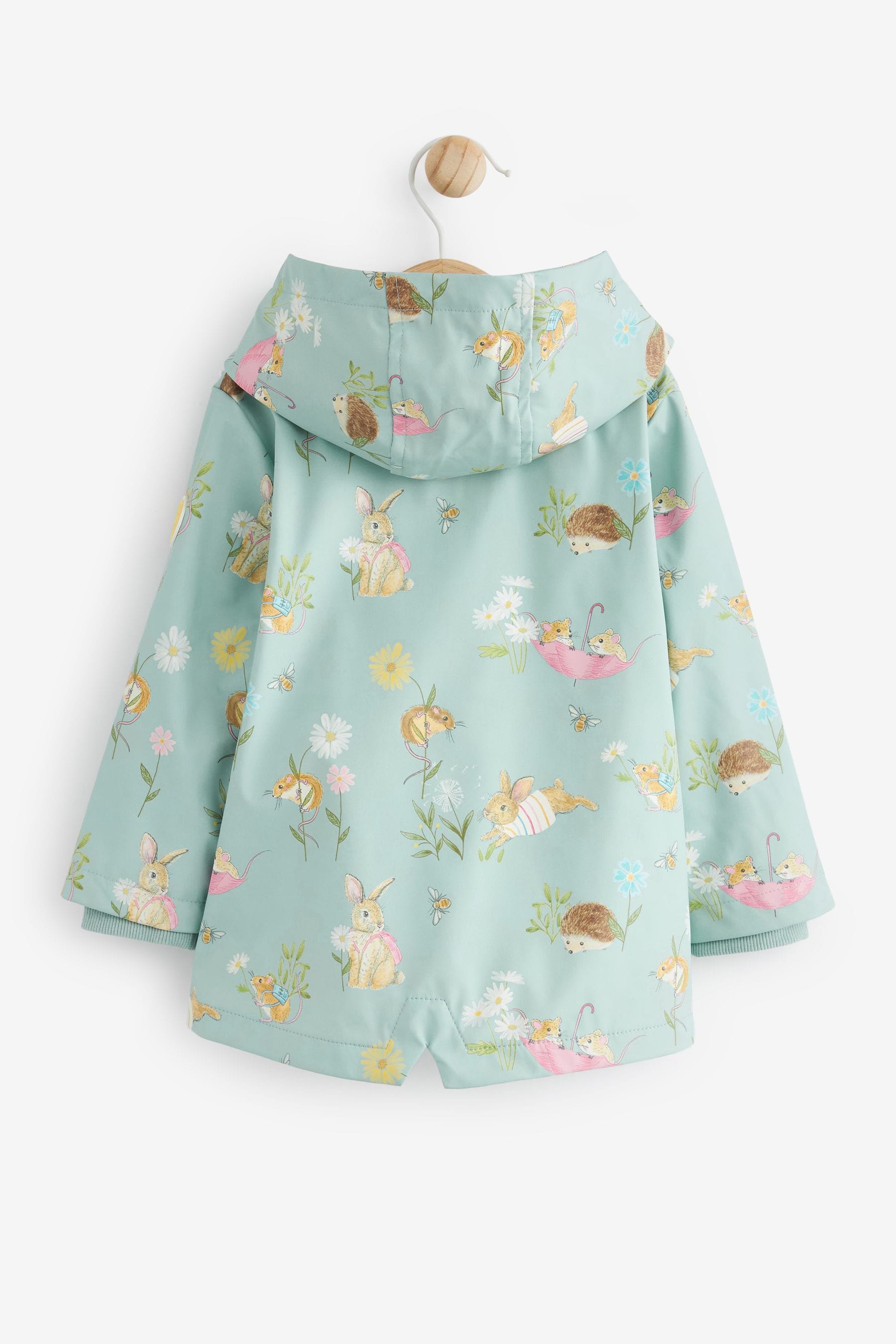 Buy FatFace Teal Blue Rabbit Baby Rain Jacket from Next Germany