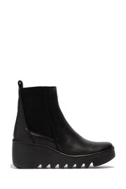 Fly London Bagu Black Wedge Boots - Image 1 of 4