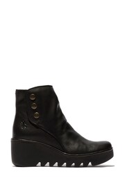 Fly London Brom Black Wedge Boots - Image 1 of 4