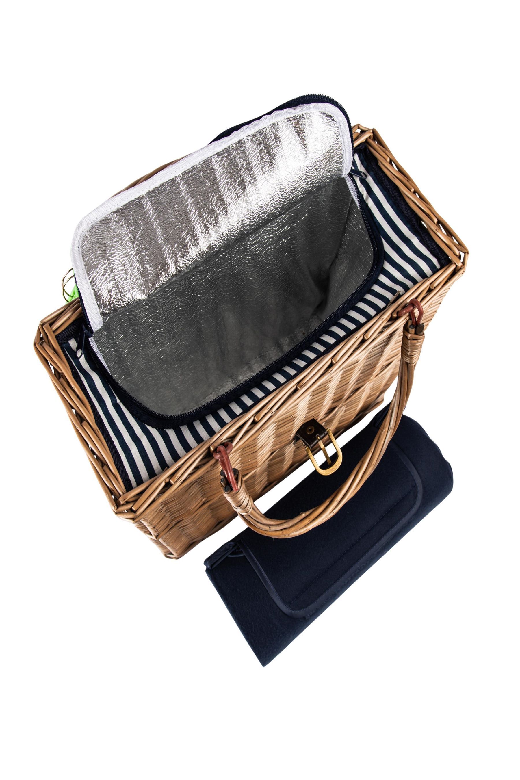 Buy Navigate Blue Picnic Basket With Rug from Next Luxembourg