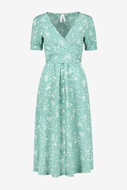 Seraphine Sage Green Floral Maternity And Nursing Midi Dress - Image 5 of 5