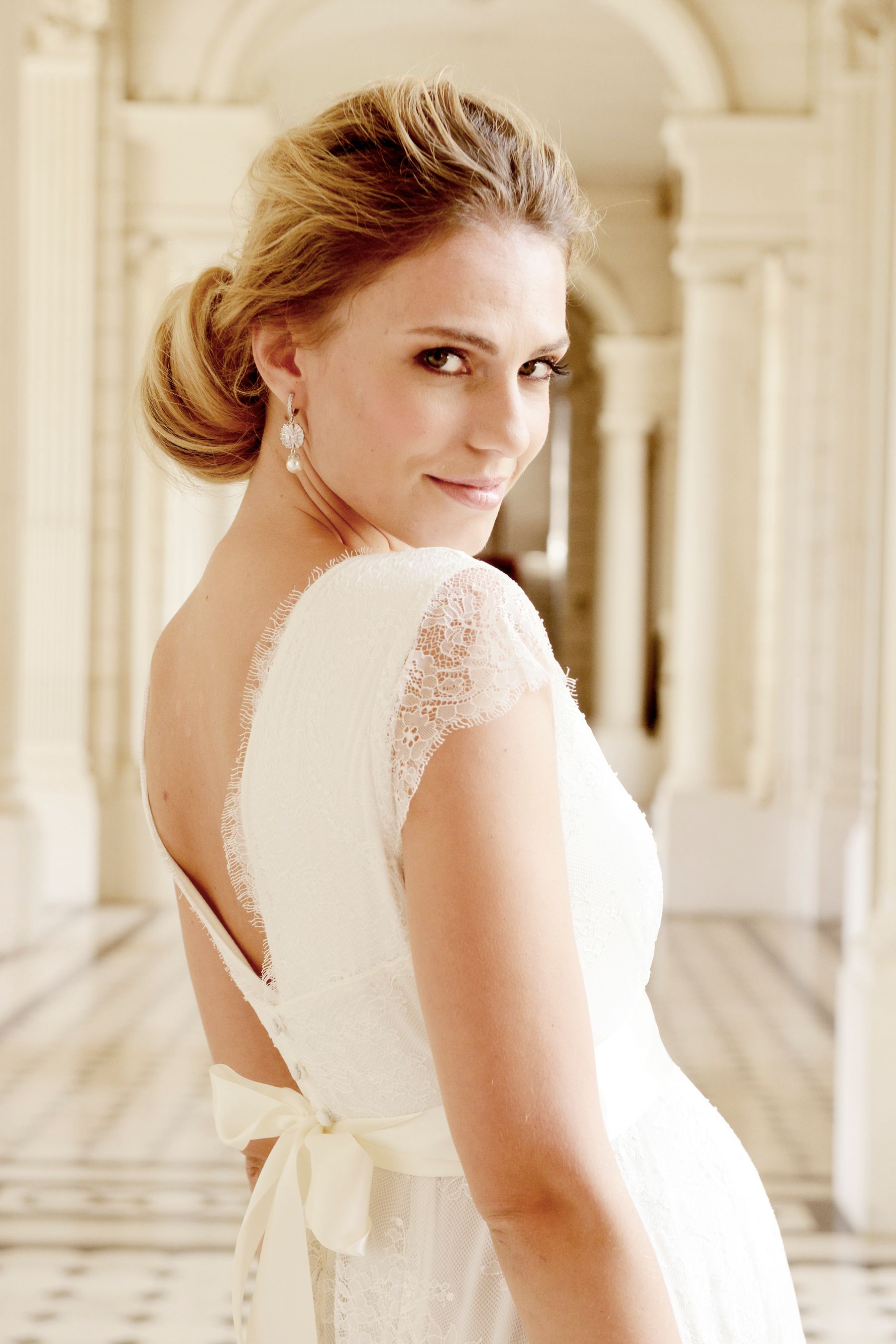 Buy Seraphine White Short Lace V Neck Maternity Wedding Dress from Next Austria