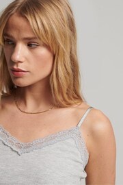 Superdry Grey Relaxed Stripe Cami Top - Image 4 of 5