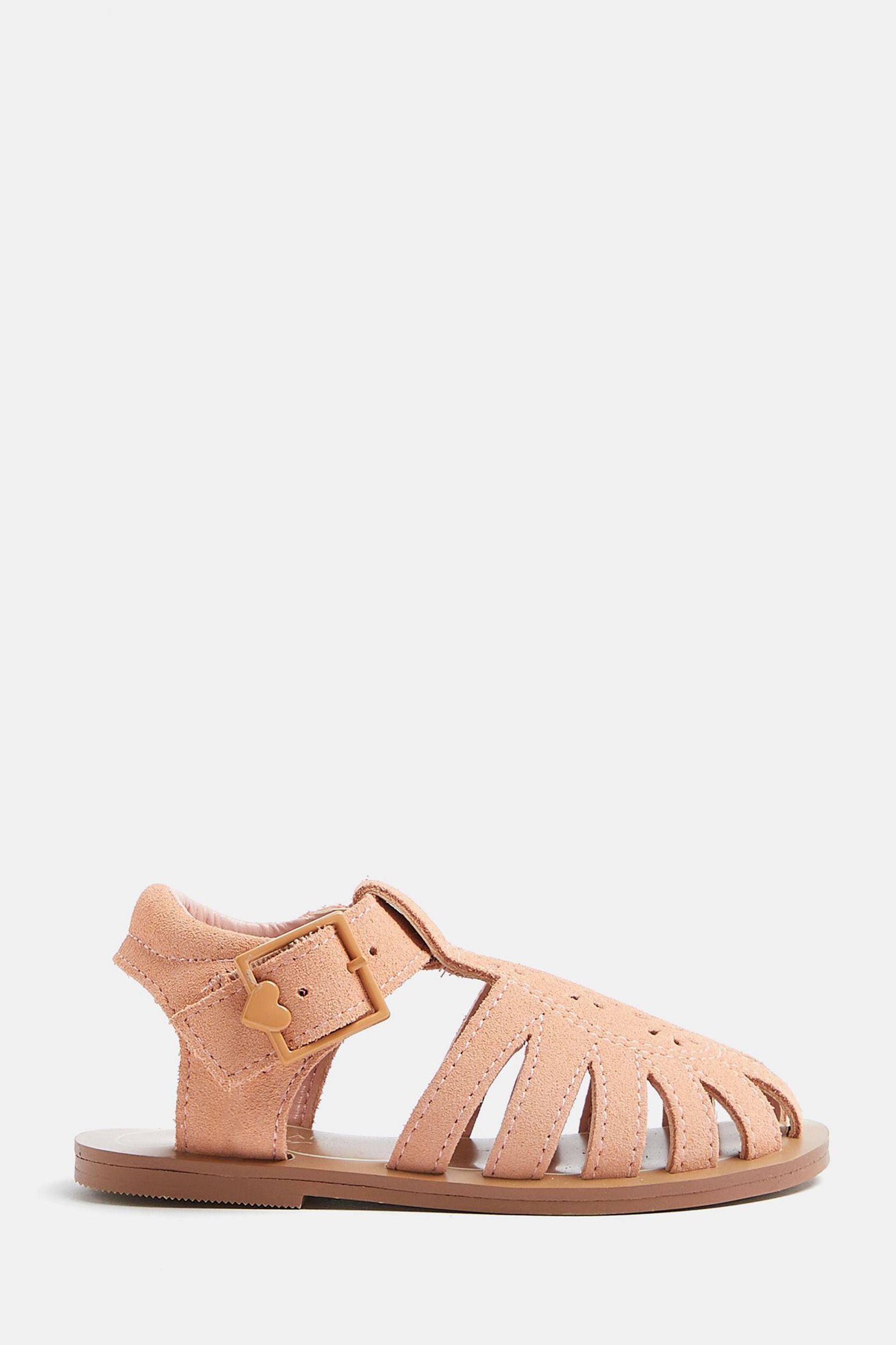 Buy River Island Pink Light Suede Caged Sandals from Next Austria