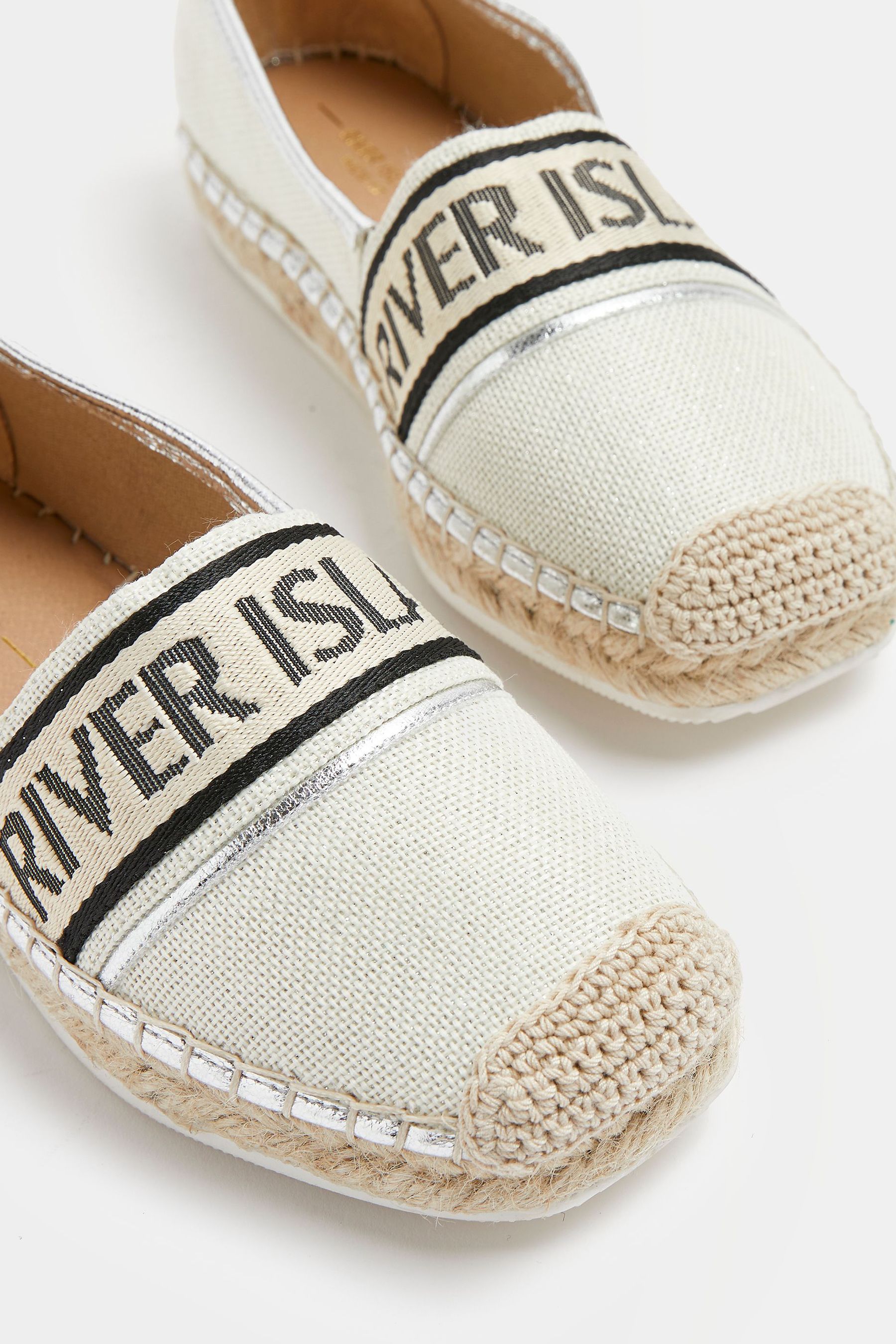 River island white espadrilles online