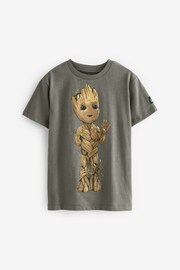 Groot Charcoal Grey Guardians Of The Galaxy License Short Sleeve T-Shirt (3-16yrs) - Image 1 of 2