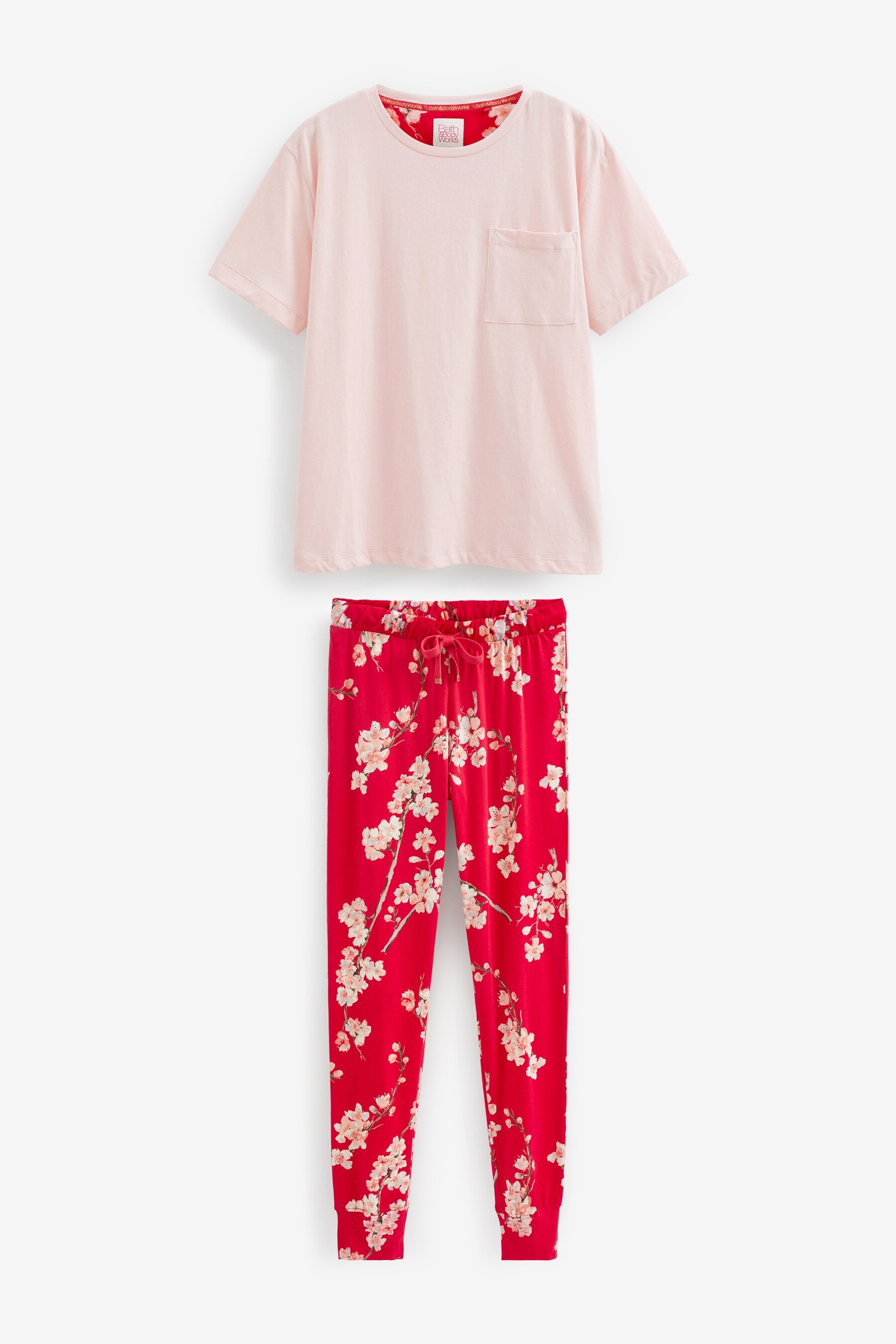Buy Bath and Body Works USA Red Japanese Cherry Blossom Floral 100 Cotton Pyjama Set from the Next UK online shop