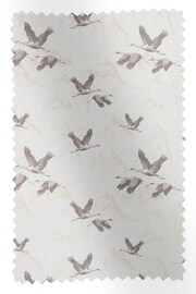 Laura Ashley Dark Grey Animalia Embroidered Fabric By The Metre - Image 1 of 2