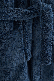 Navy Blue Fleece Dressing Gown (1.5-16yrs) - Image 3 of 3