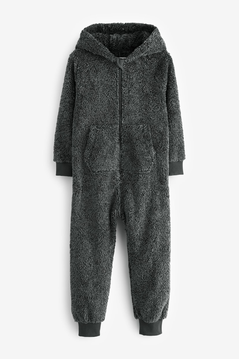 Grey Fleece All-In-One (3-16yrs) - Image 1 of 3