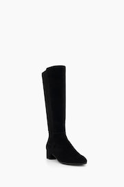 Dune London Black Tayla Smart Stretch High Leg Boots - Image 4 of 6