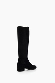 Dune London Black Tayla Smart Stretch High Leg Boots - Image 5 of 6