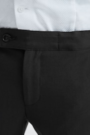 Reiss Black Knightsbridge Junior Tuxedo Trousers - Image 4 of 6