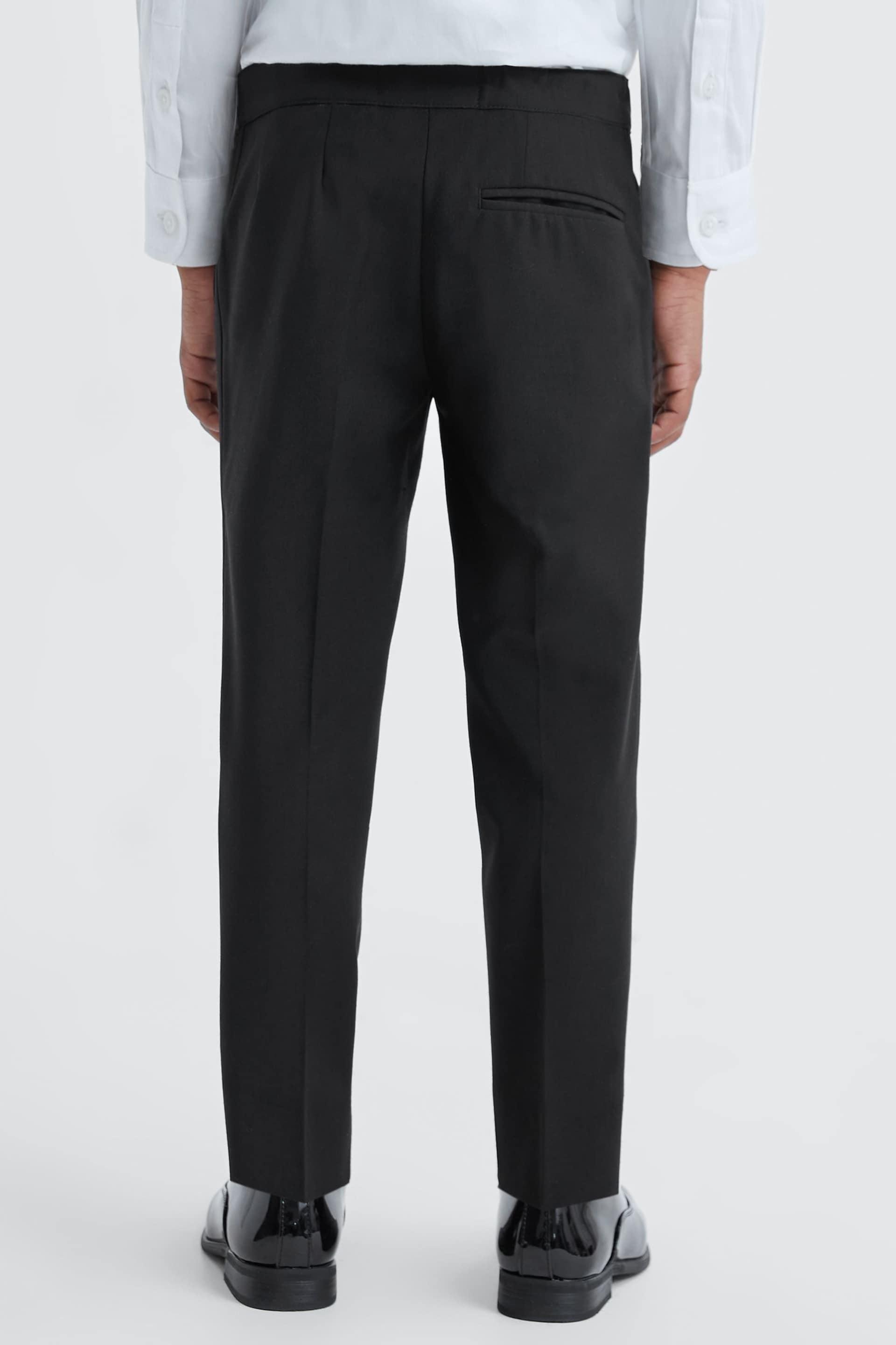Reiss Black Knightsbridge Junior Tuxedo Trousers - Image 5 of 6
