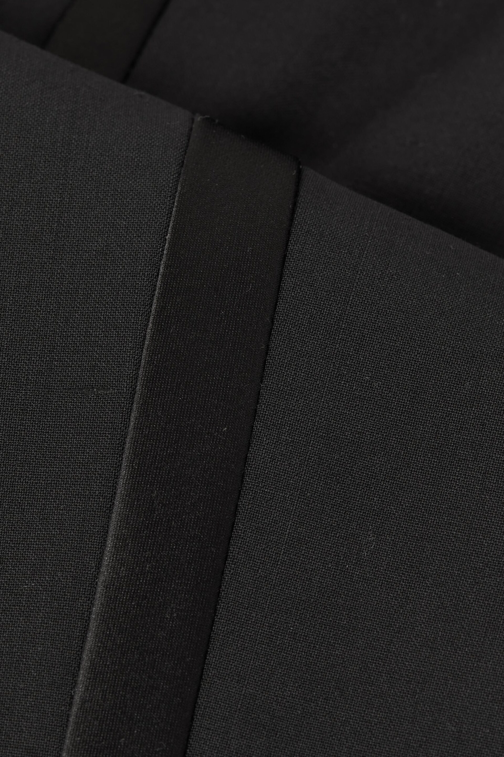 Reiss Black Knightsbridge Junior Tuxedo Trousers - Image 6 of 6