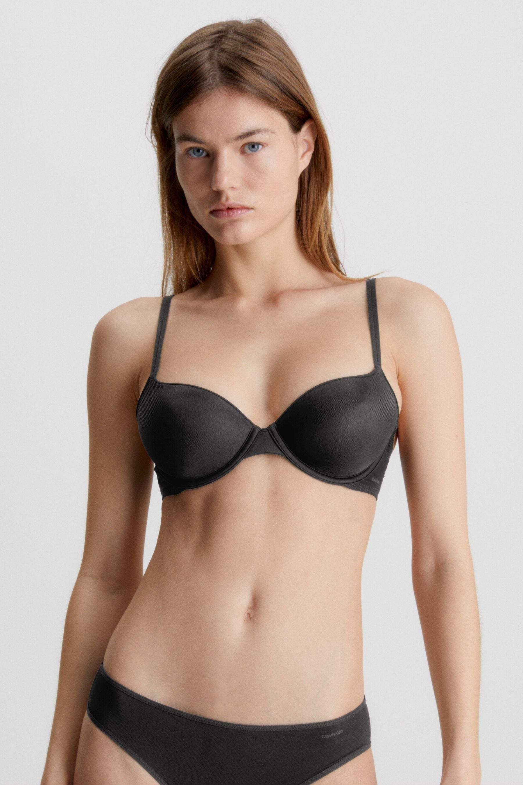 Buy Calvin Klein Black Sheer Marquisette Demi Bra from Next USA