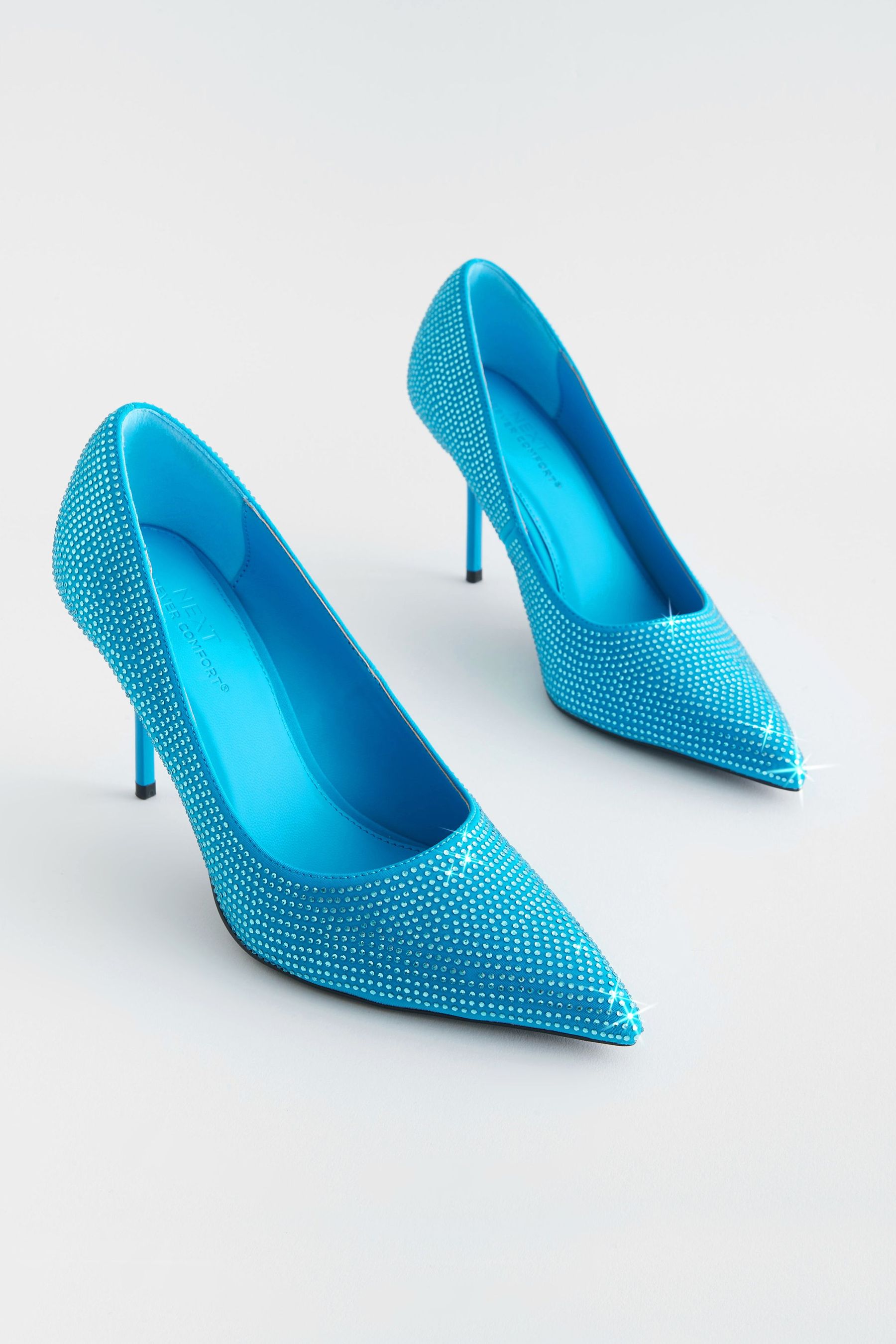 Buy Blue Forever Comfort Jewelled Court Shoes from Next Luxembourg