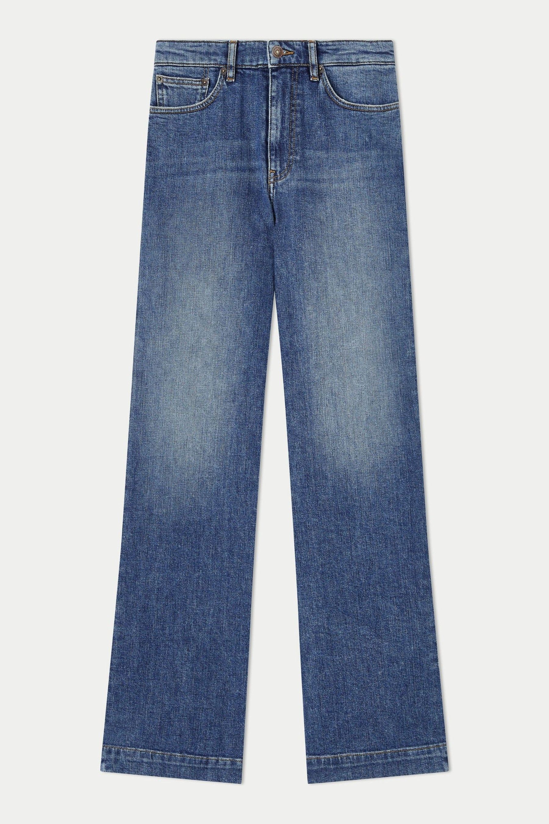 Buy Jigsaw Blue Balfour Long Wide Leg Jeans from the Next UK online shop