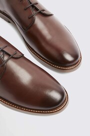 MOSS Brown Rogue Plain John Carter Derby Shoes - Image 3 of 4