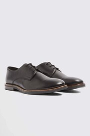 MOSS Black Rogue Plain John Carter Derby Shoes - Image 1 of 4