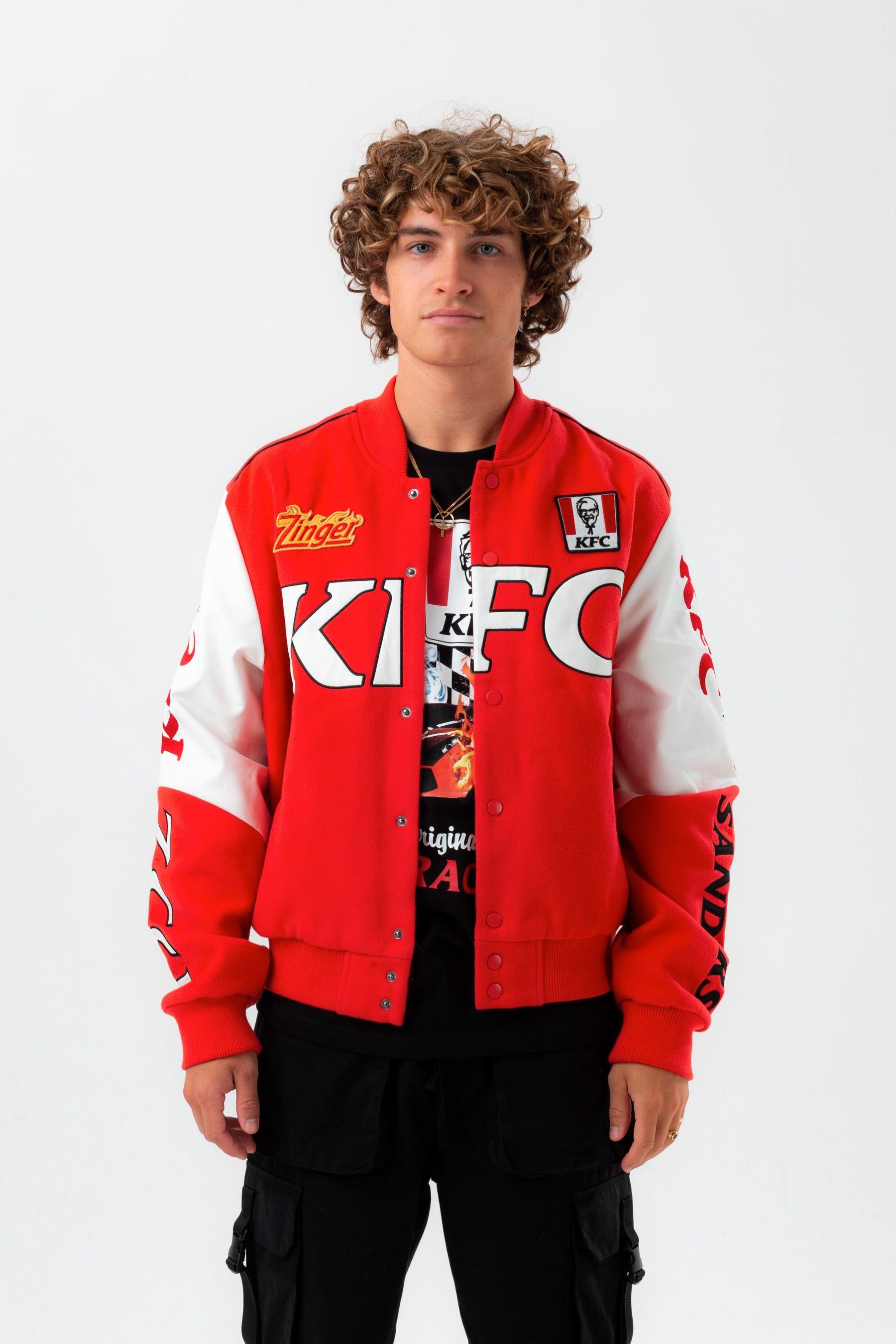Buy Hype. x KFC Red Legacy Bomber Jacket from Next Lithuania