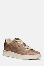 Coach Lowline Jacquard Print Trainers - Image 2 of 4