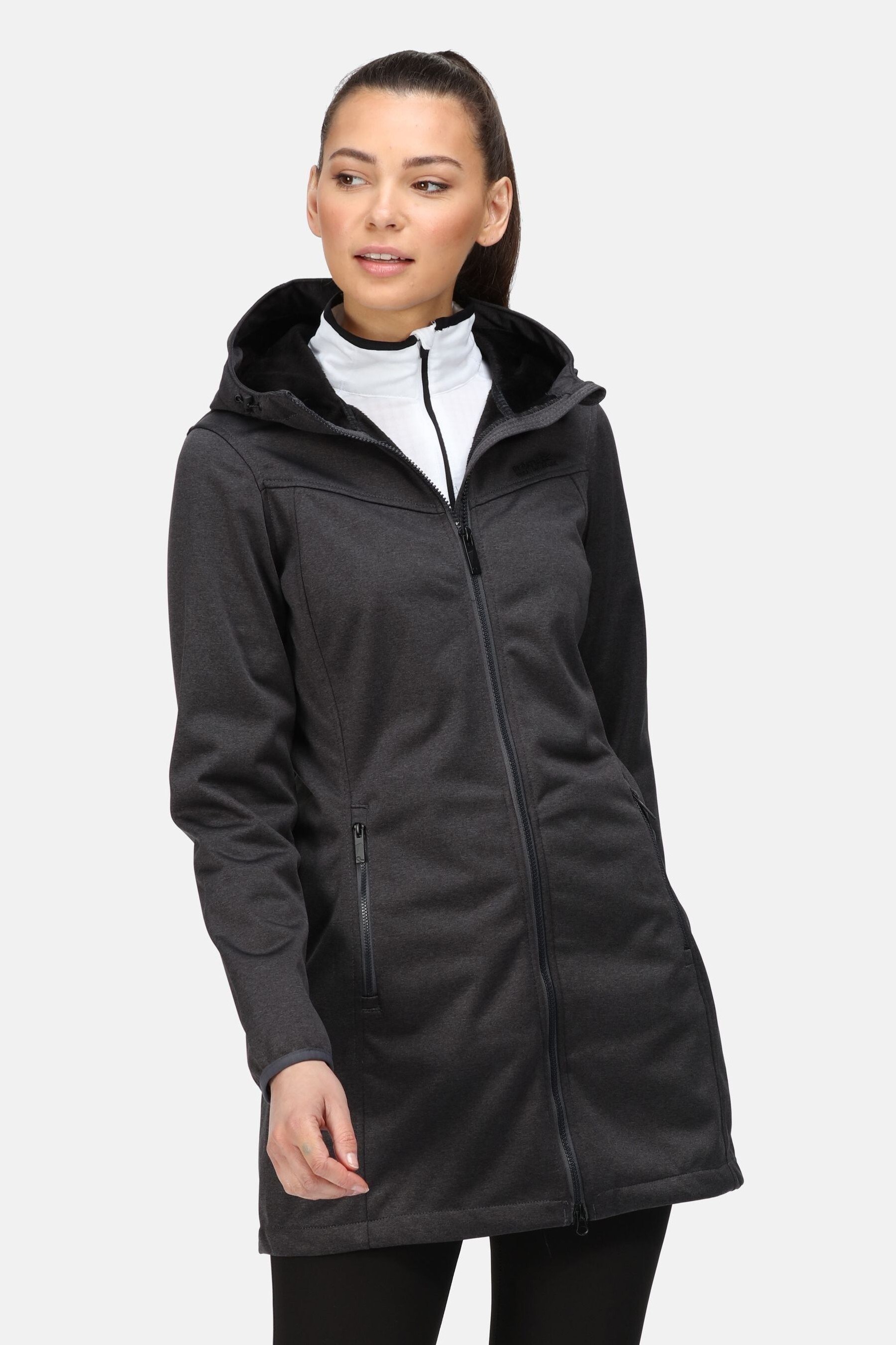 Buy Regatta Grey Alerie II Longline Softshell Jacket from Next Luxembourg