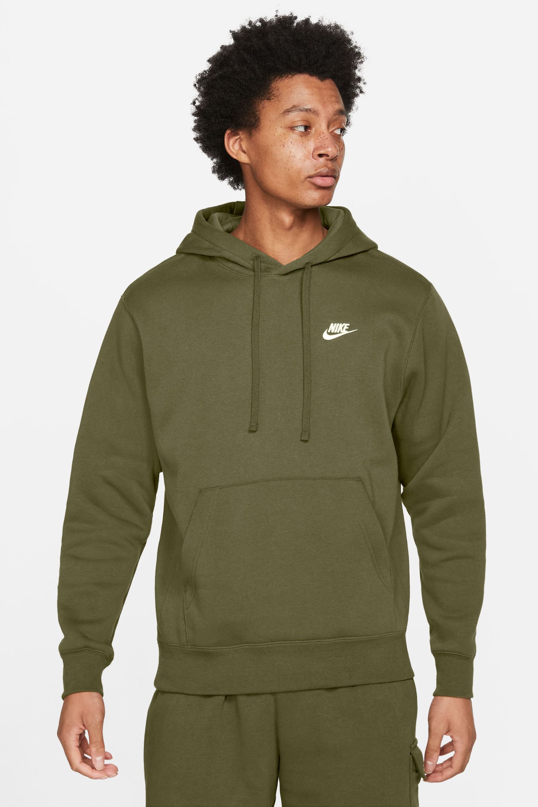 Olive green nike sweater outlet