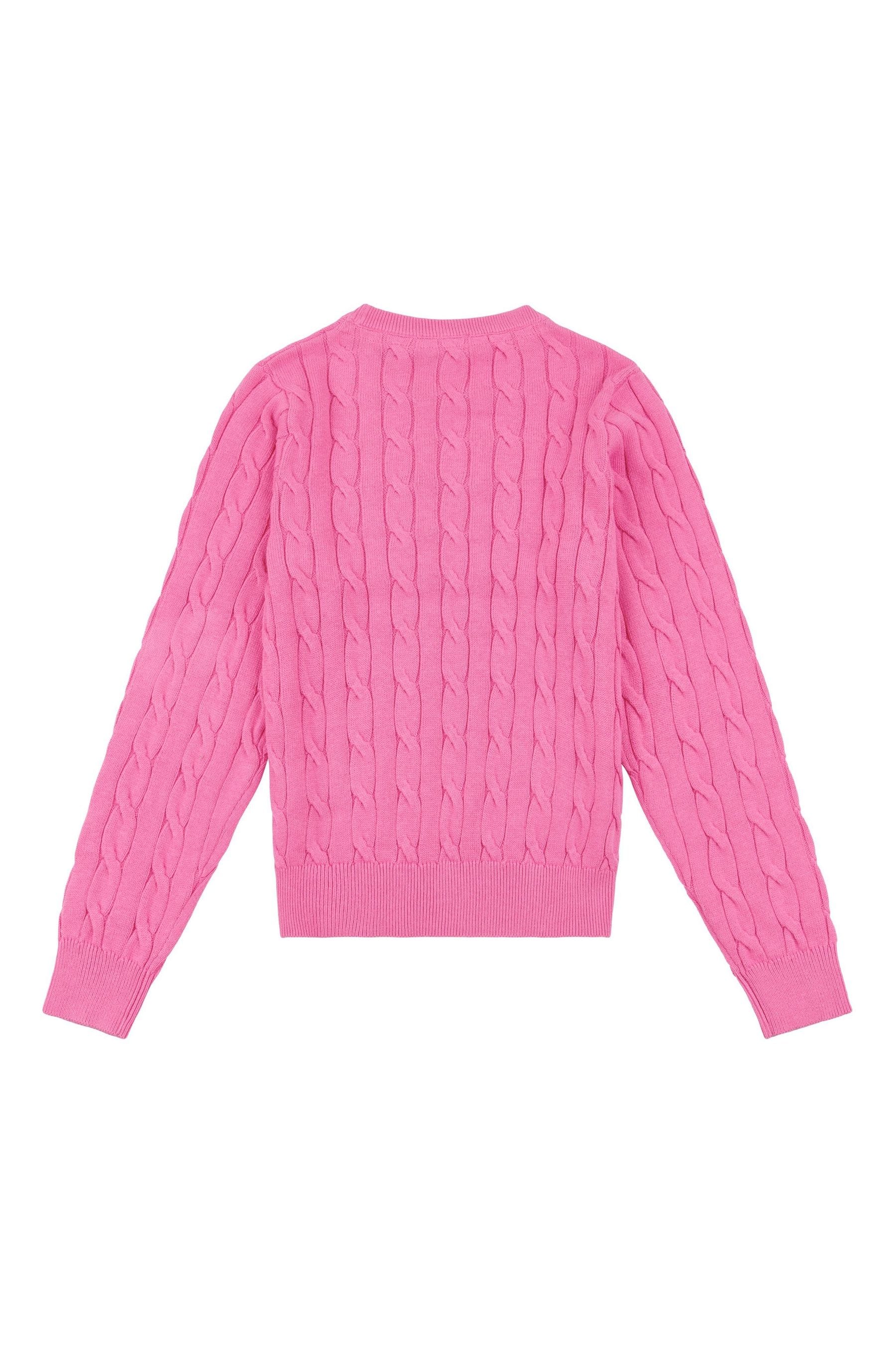 Girls cable knit jumper 2025